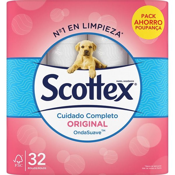 32 - rotolo PACK carta igienica Scottex Ondasuave