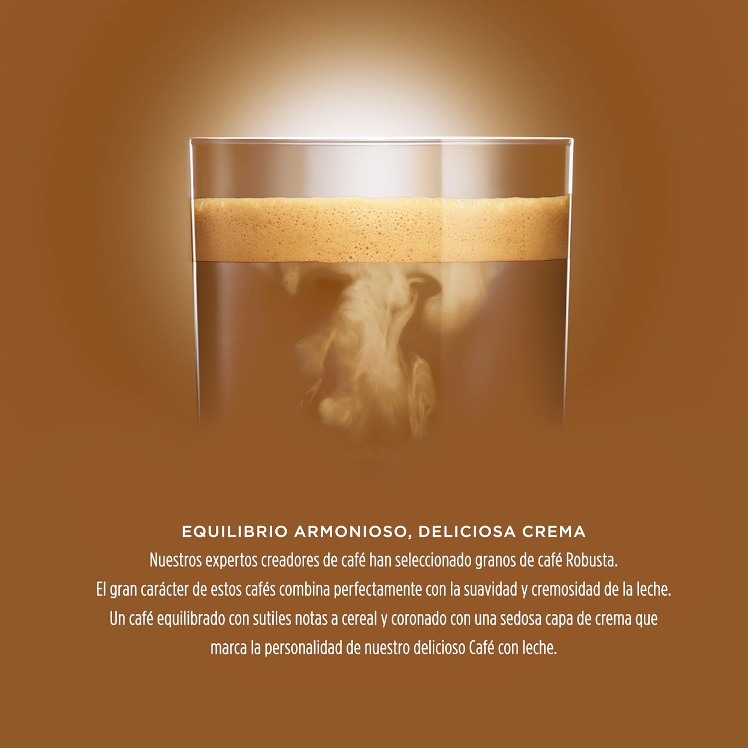 Nescafé Dolce Gusto Café con Leche, Pack de 3 x 16 Cápsulas - Total: 48 Cápsulas de Café