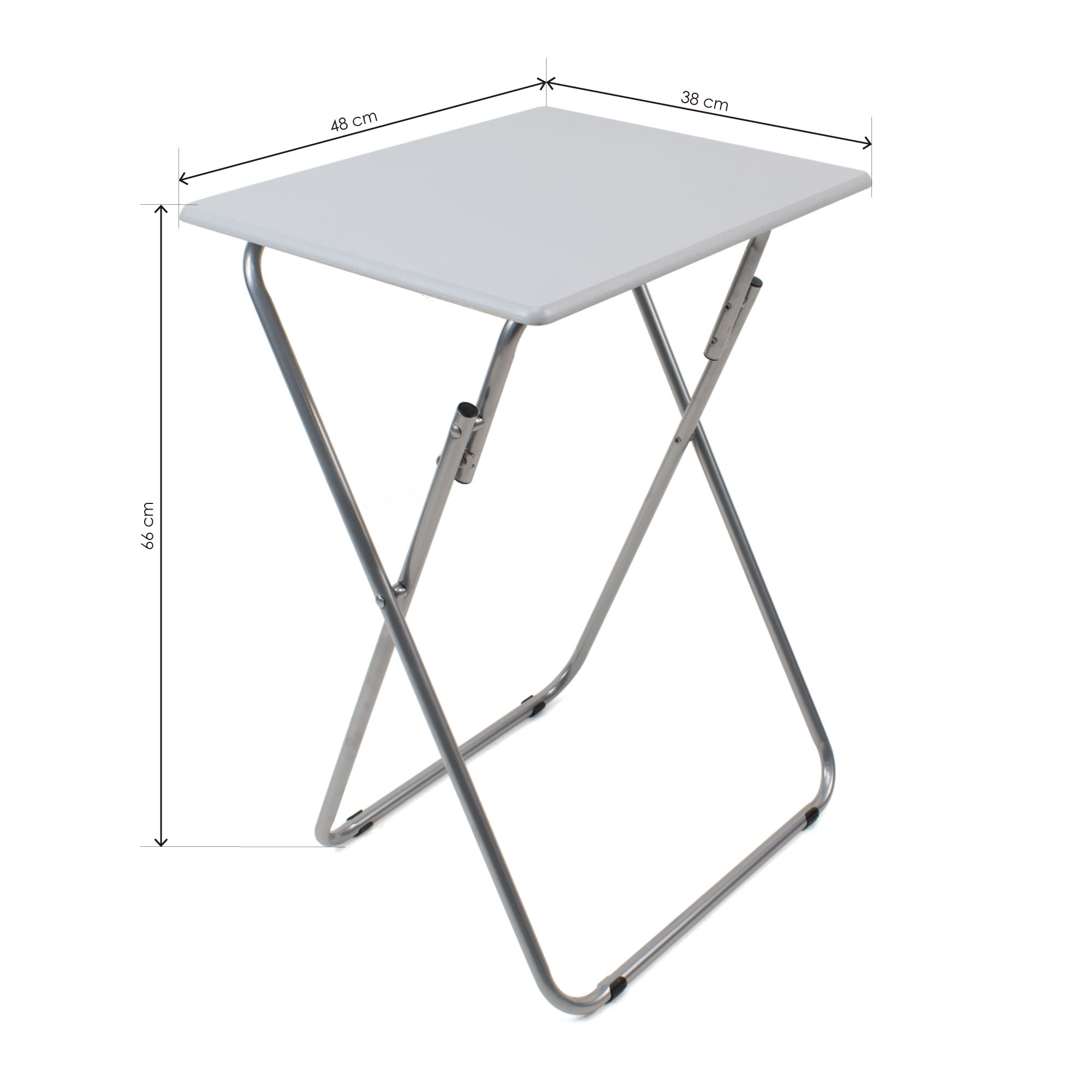 Mesa Plegable Portatil The Secret Home - Madera Multifuncional - 48x66x38 Cm - Ideal para Terraza, Balcón, Camping
