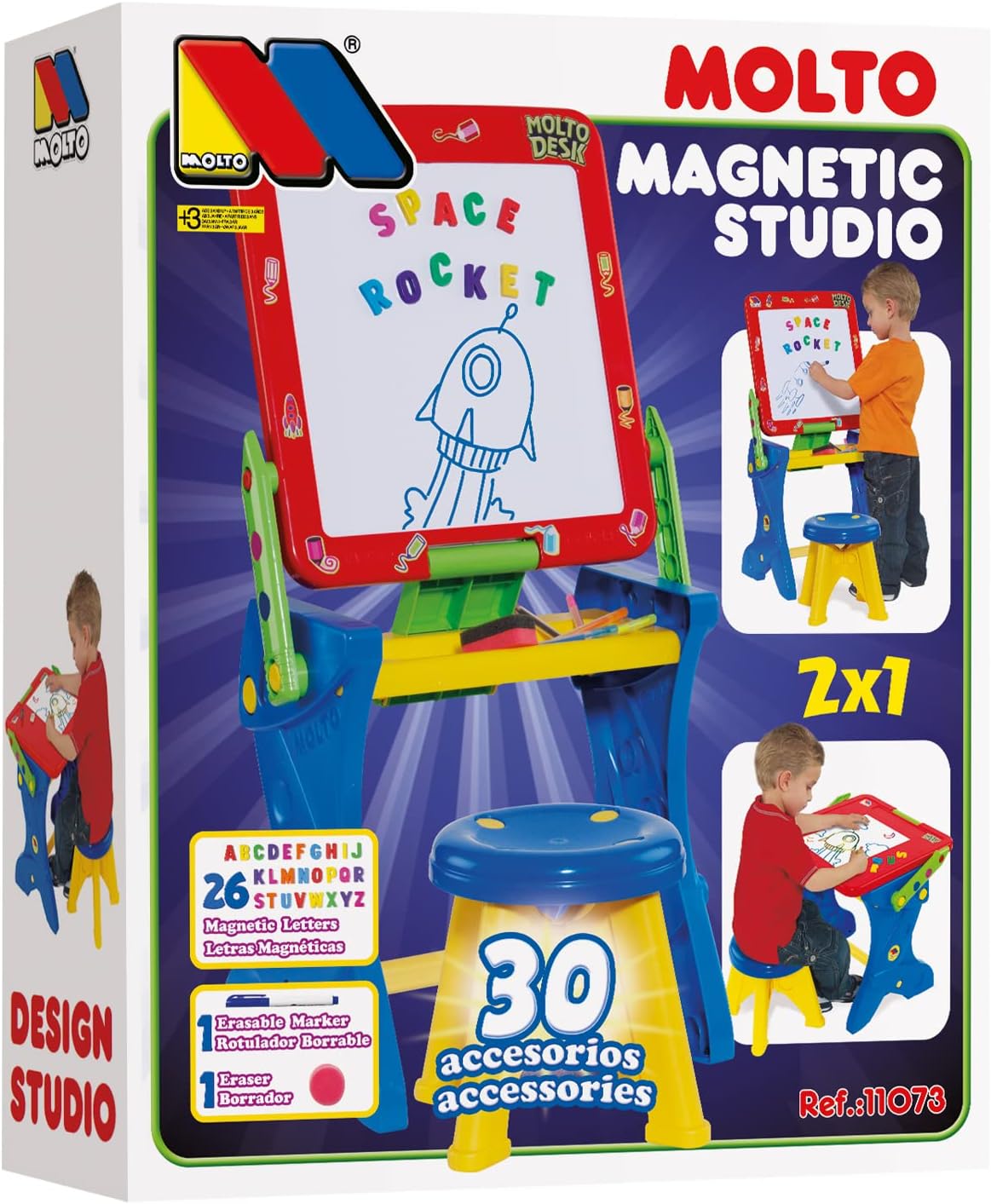 Pupitre Infantil 3 en 1 Magnético (Molto 11073)