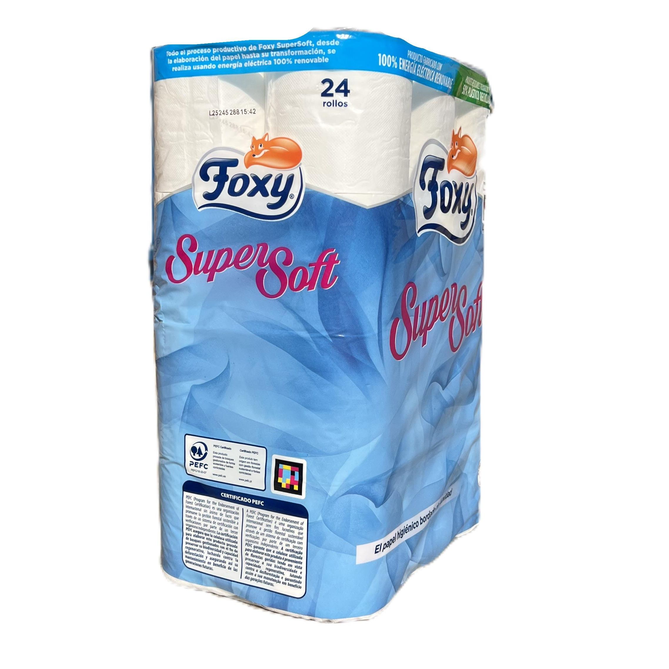 PACK VALOR - 24 rolos de papel higiénico FOXY SuperSoft
