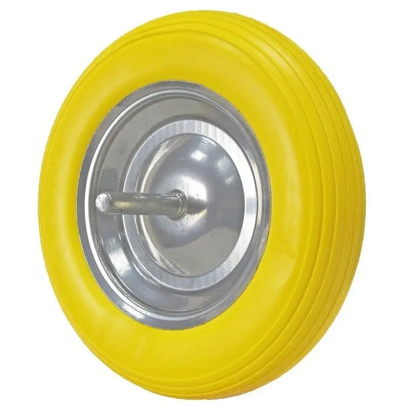 Rueda Carretilla Obra Maciza Wolfpack - Llanta Metálica 370mm