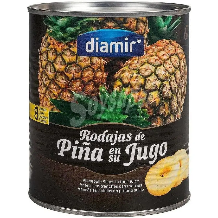 Diamir- rodajas de piña en su jugo lata 820 gr