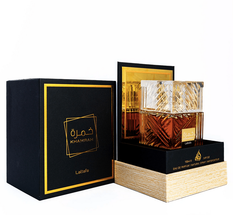 Lattafa Khamrah 100 Ml Perfume Afrutado Amaderado Mujer
