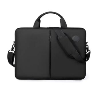 Valigia da mano Prowalk nera per laptop da 15,6 pollici o borsa per computer o tablet fino a 39,62 cm per uomo o donna per l'uso quotidiano per documenti e accessori da ufficio, una borsa elegante e casual per PC da gioco