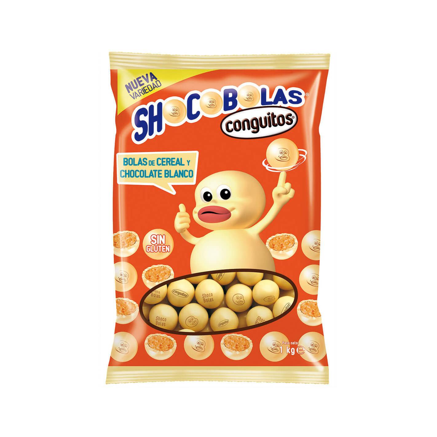 Chocobolas Blancas La Casa con Cereal 1kg Sin Gluten