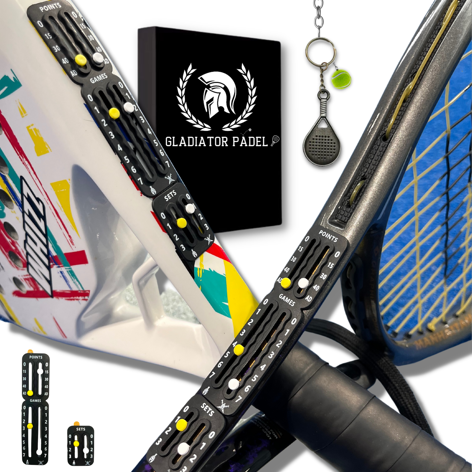 Contador Puntos Padel y Tenis - Incluye llavero de pala de padel- Marcador Padel - Padel Accesorios - Marcador Padel Pala - Contador Padel - Marcador Pala Padel - Pala de Padel - Contador Puntos Padel Pala