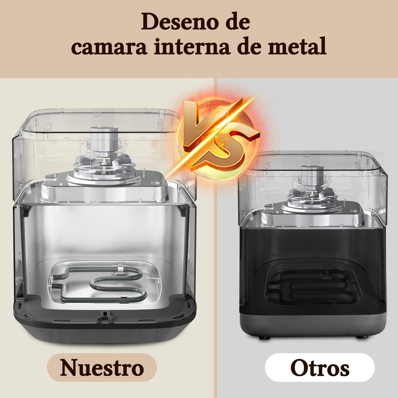 Taylor Swoden Freidora de Aire Electrónica - 8 L con Ventana de Visualización, Calentamiento De Doble Elemento, 10 Funciones Preestablecidas, 2000W.