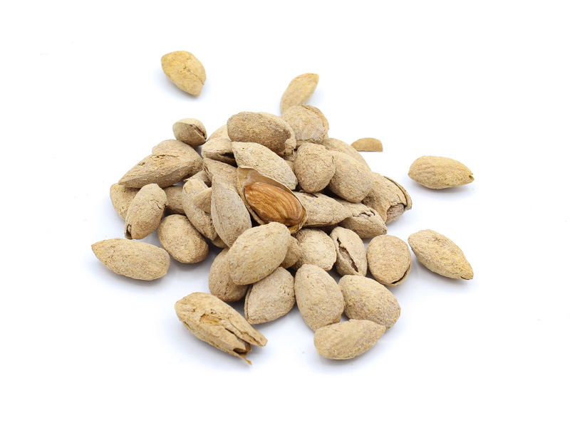 Almendra tostada con cascara al punto de sal 1 Kg - almendras cascara raja - pelluz