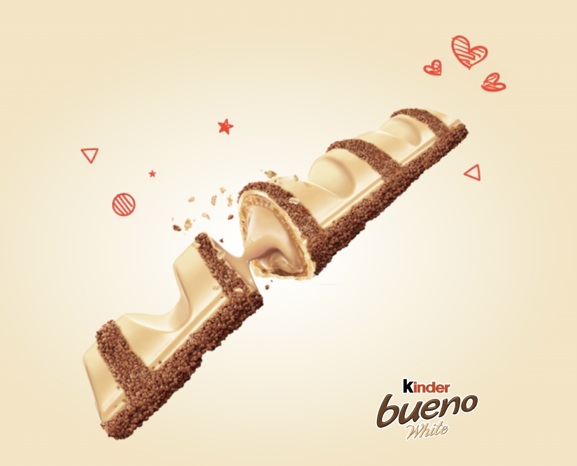 Kinder Bueno White - Caja 15 unidades x 2 Barritas - Kinder Bueno Blanco