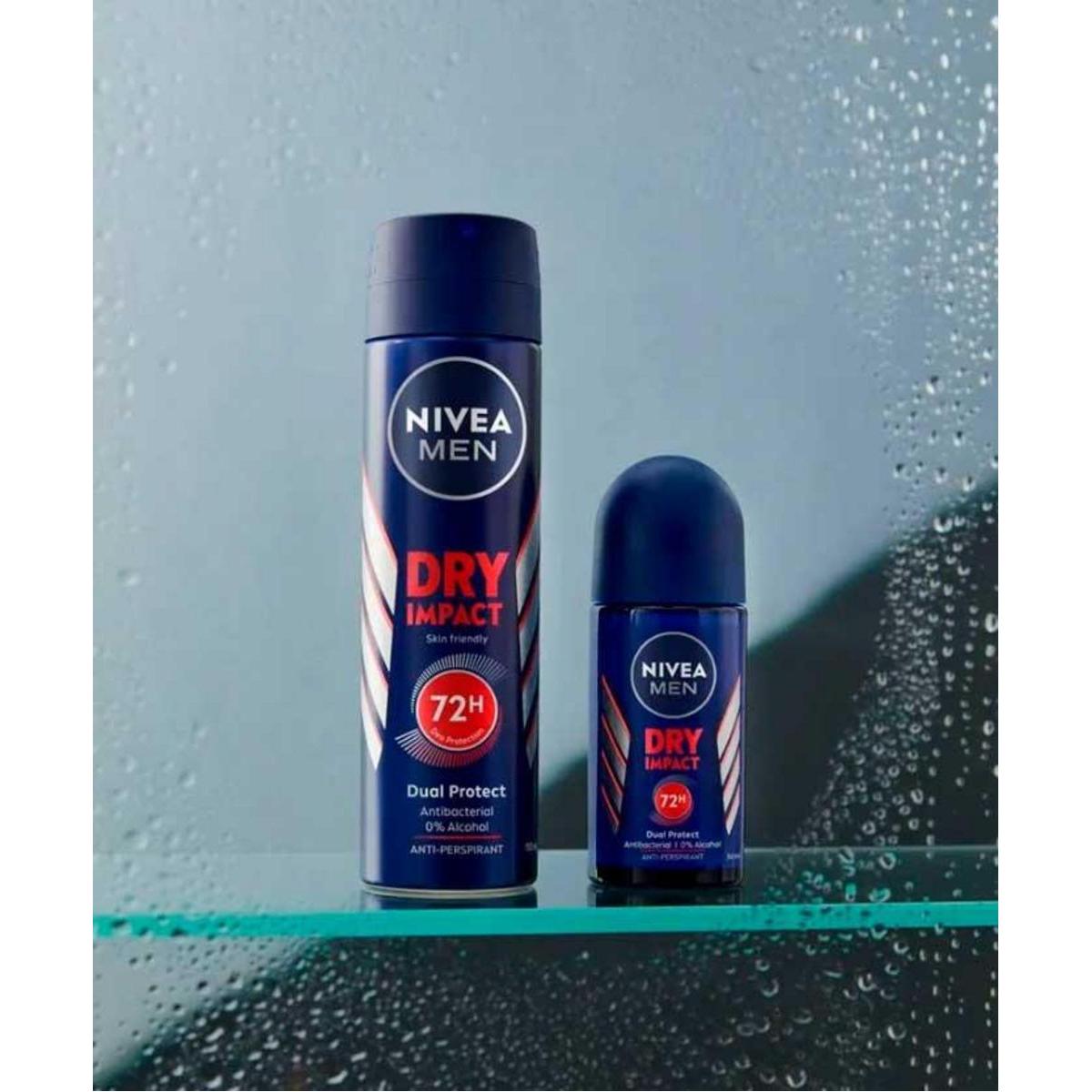 NIVEA MEN Pack ahorro - Dry Impact Spray Desodorante para hombre 200ml x 6 unidades