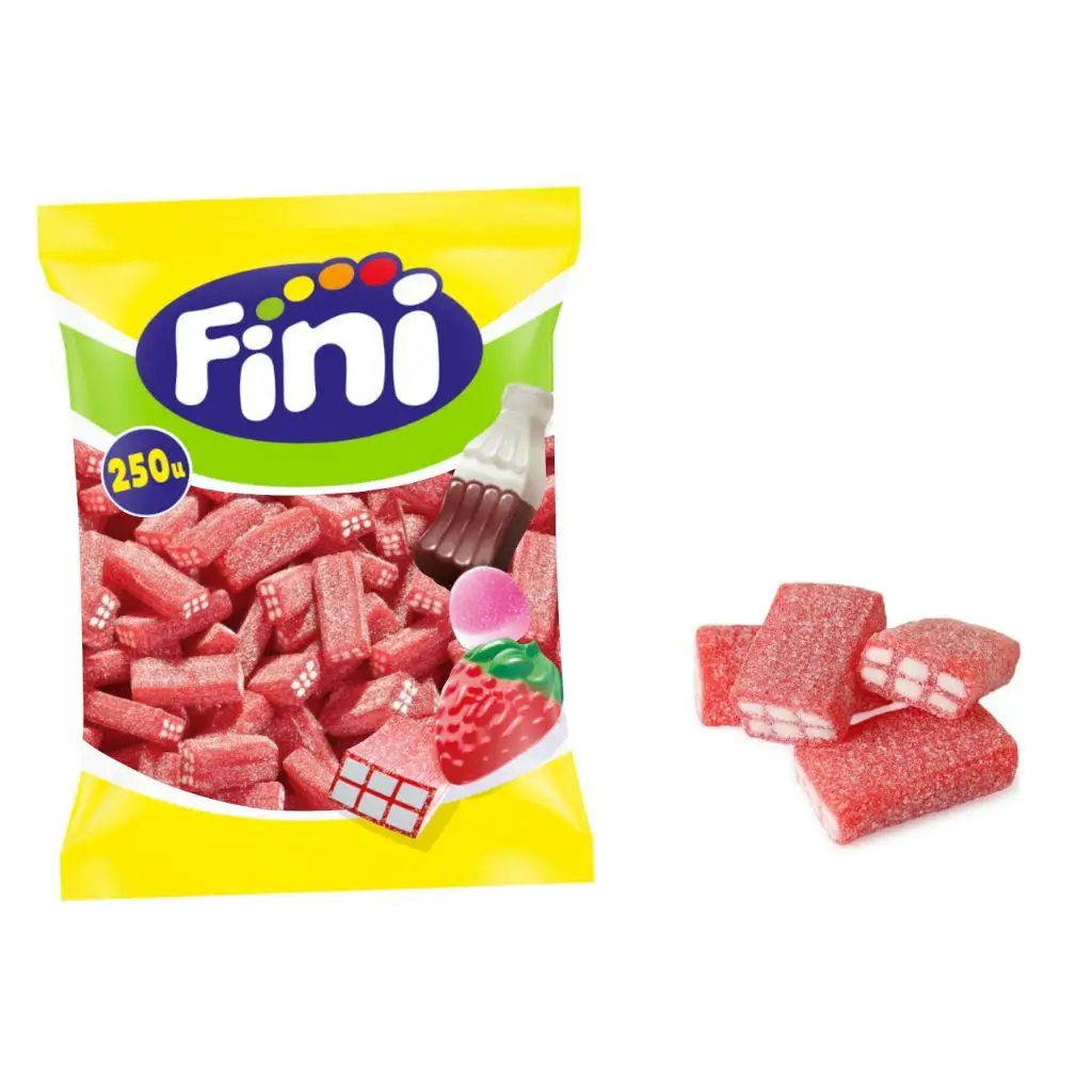 FINI Ladrillos con azucar bolsa 250u gominolas de calidad y sabor Fini  aproxi 1.67kg