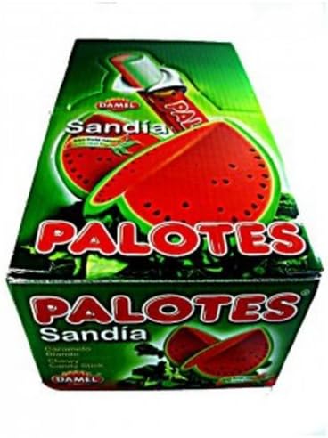 Palotes Sandia Damel - Caja 200 Unid. - Palotes Sabor a Sandia - Palotes Sin Gluten y Sin Lactosa