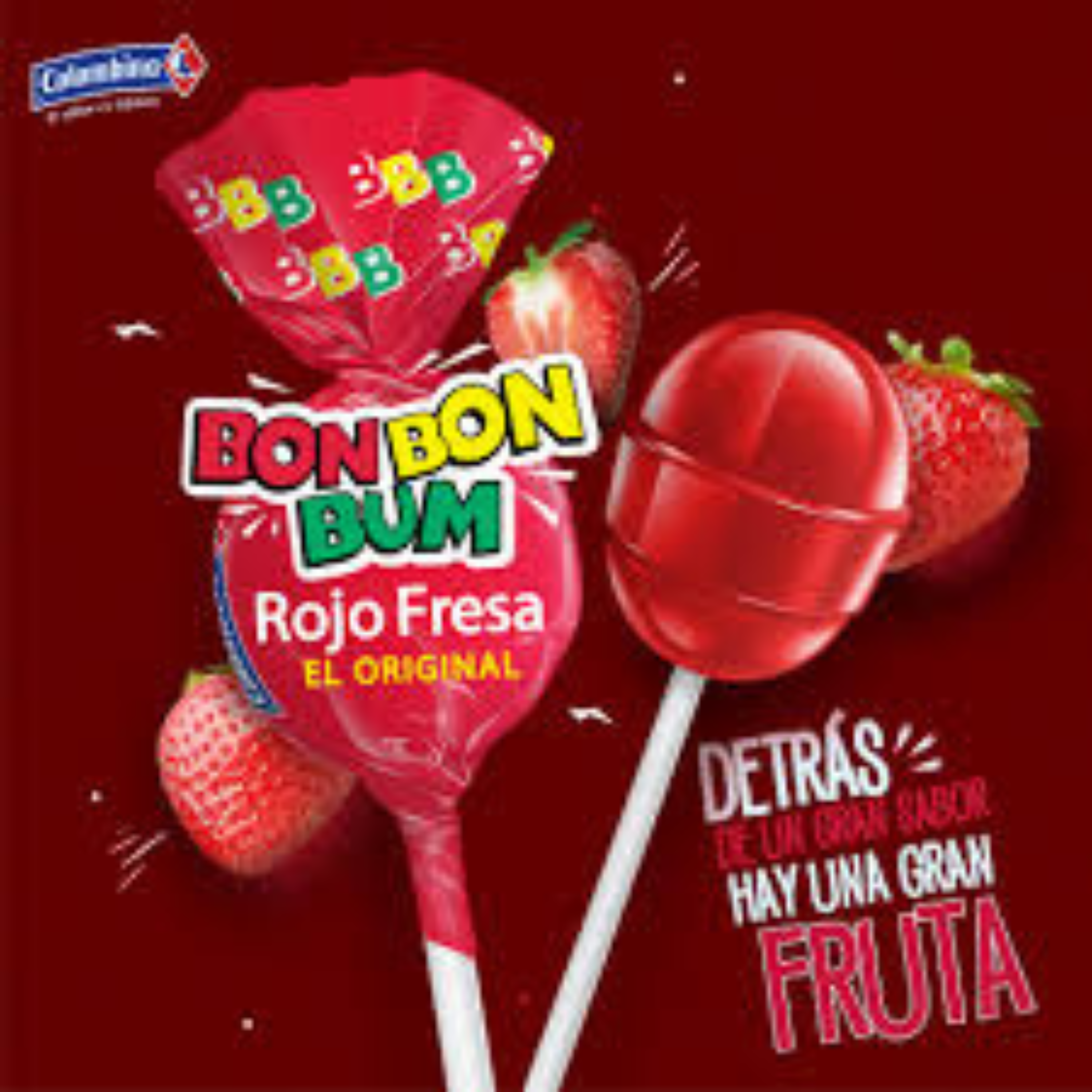Bon Bon Bum Fresa pack 24 uds- COLOMBINA