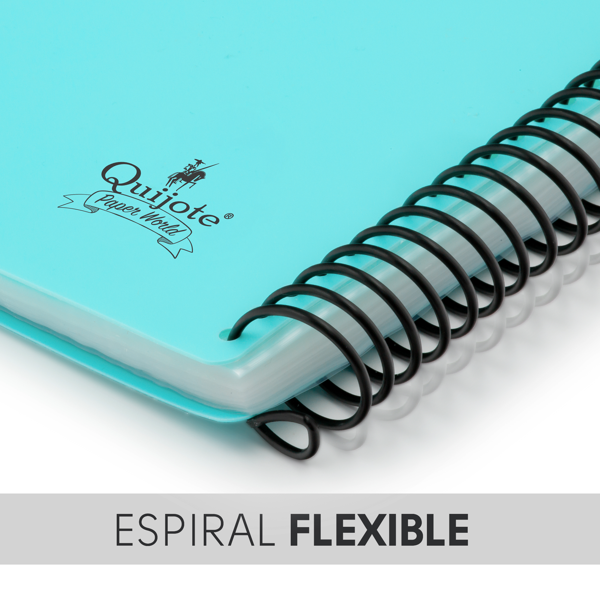 Starplast - Carpeta Con Fundas Espiral Flexible A4 con 100 Fundas Transparentes