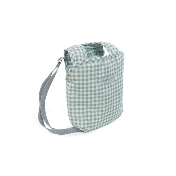 Mochila Portabebe Tom Vichy Verde - Pasito a pasito