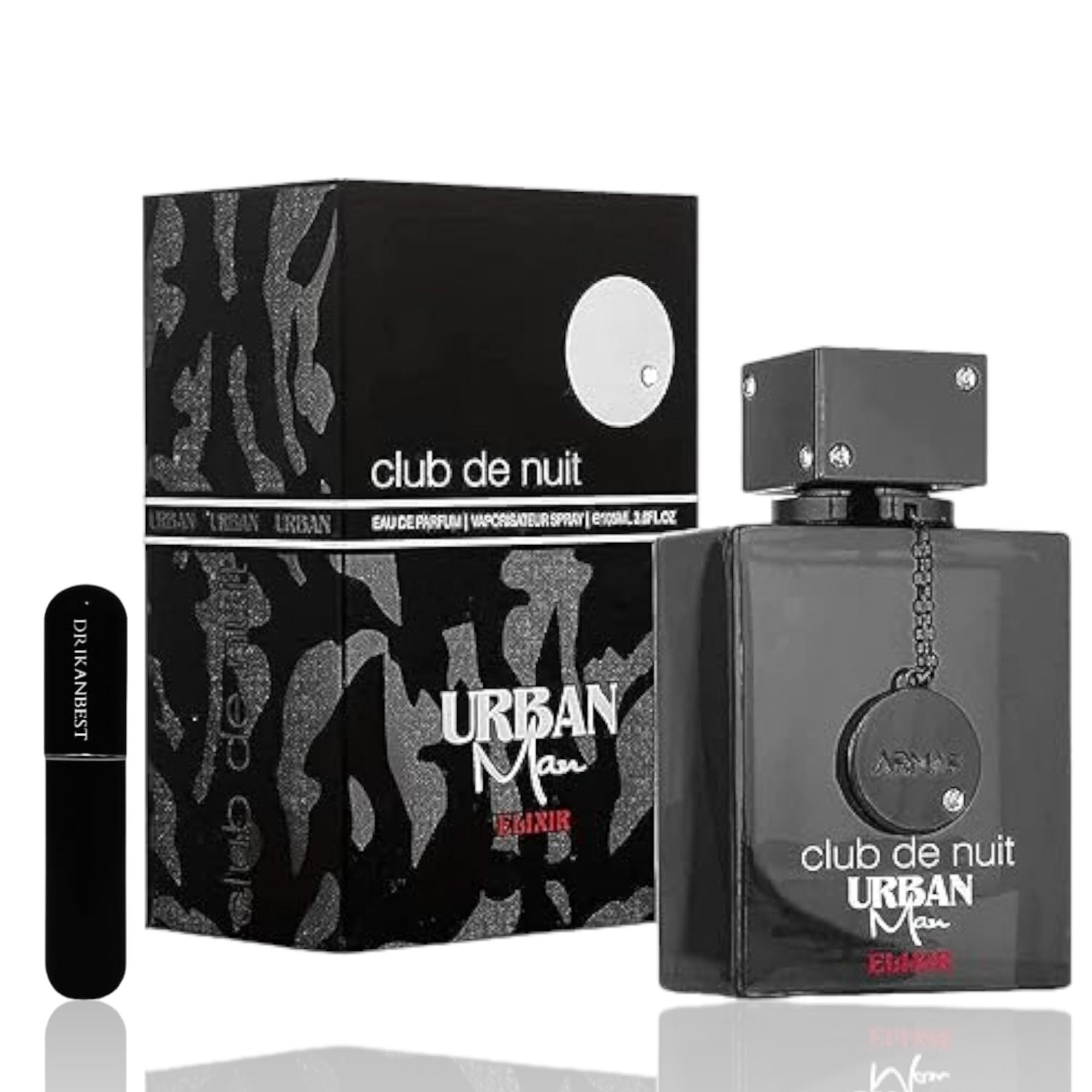 Perfume Armaf Club De Nuit Urban Man Elixir Eau de Parfum 105ml (ORIGINAL)+REGALO Atomizador 5ML DRIKANBEST recargable