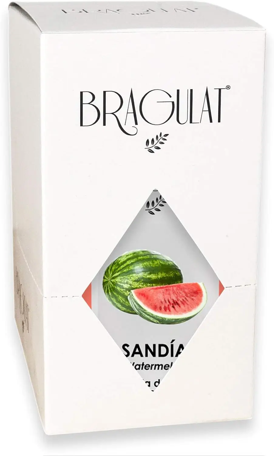 BRAGULAT | Bebida de Frutas con Sandía| Bebidas y Refrescos Instantáneas en Polvo | Sin Azúcar y con Vitamina C | Agua con Sabor a Sandía | 15 Sobres