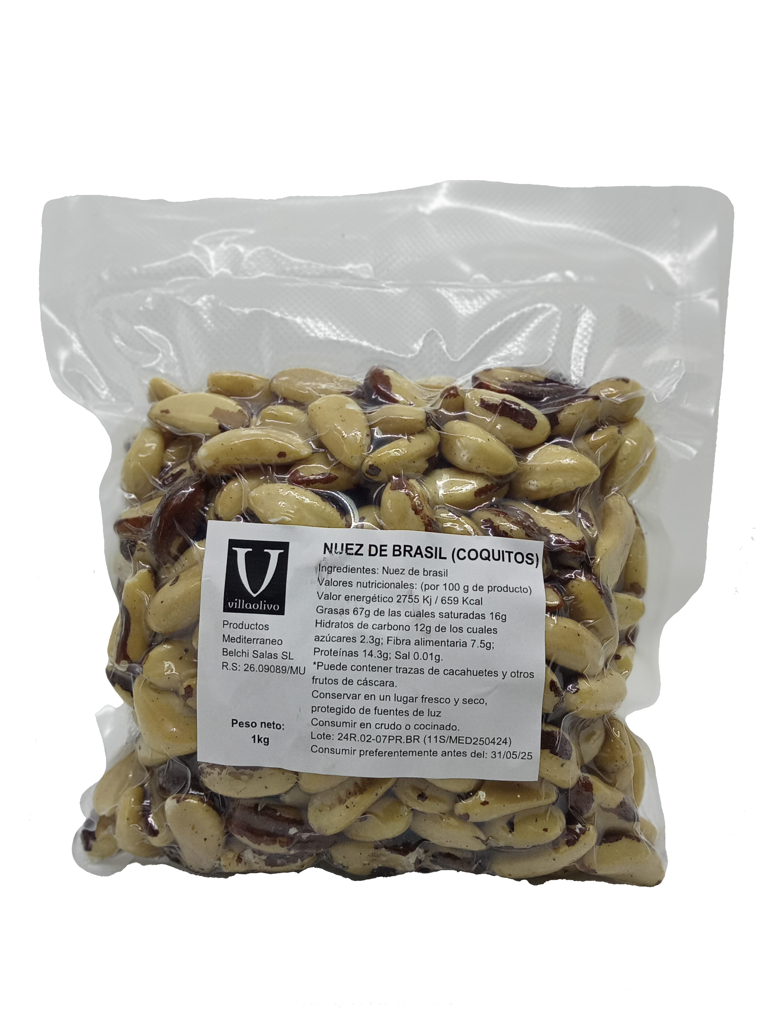 Villaolivo - Nuez de Brasil  Coquitos  Bolsa 1kg