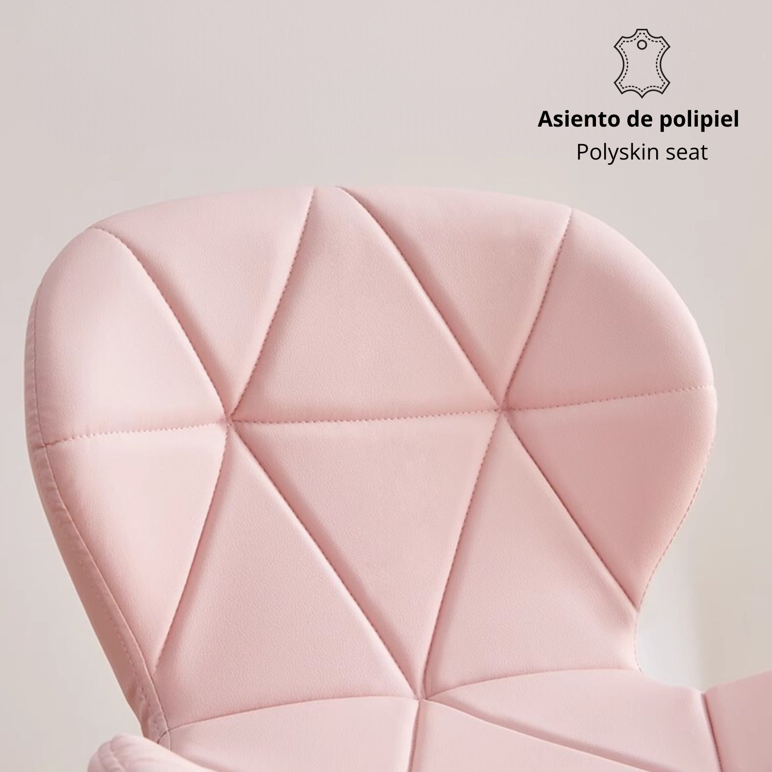 LUTODY - Cadeira de escritório giratória, mesa, jogos, ajustável, assento de couro sintético, escritório de mesa, estilo nórdico ergonômico