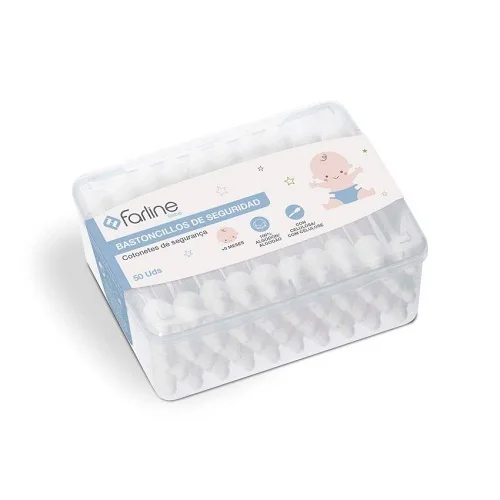 Bastoncillos Bebé 50U | Suave para la Piel | Higiene para Bebés