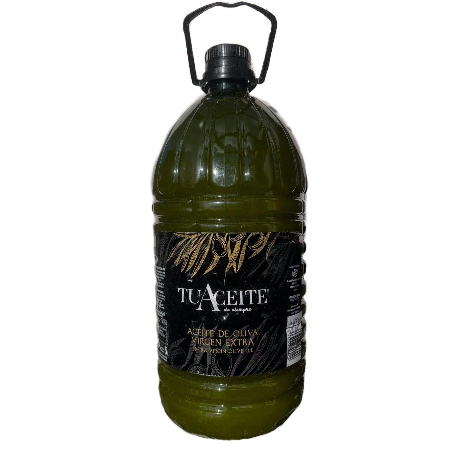 Aceite de Oliva Virgen Extra 5L - Calidad Premium - Ideal para Cocinar y Aderezar Platos - Marca TU ACEITE