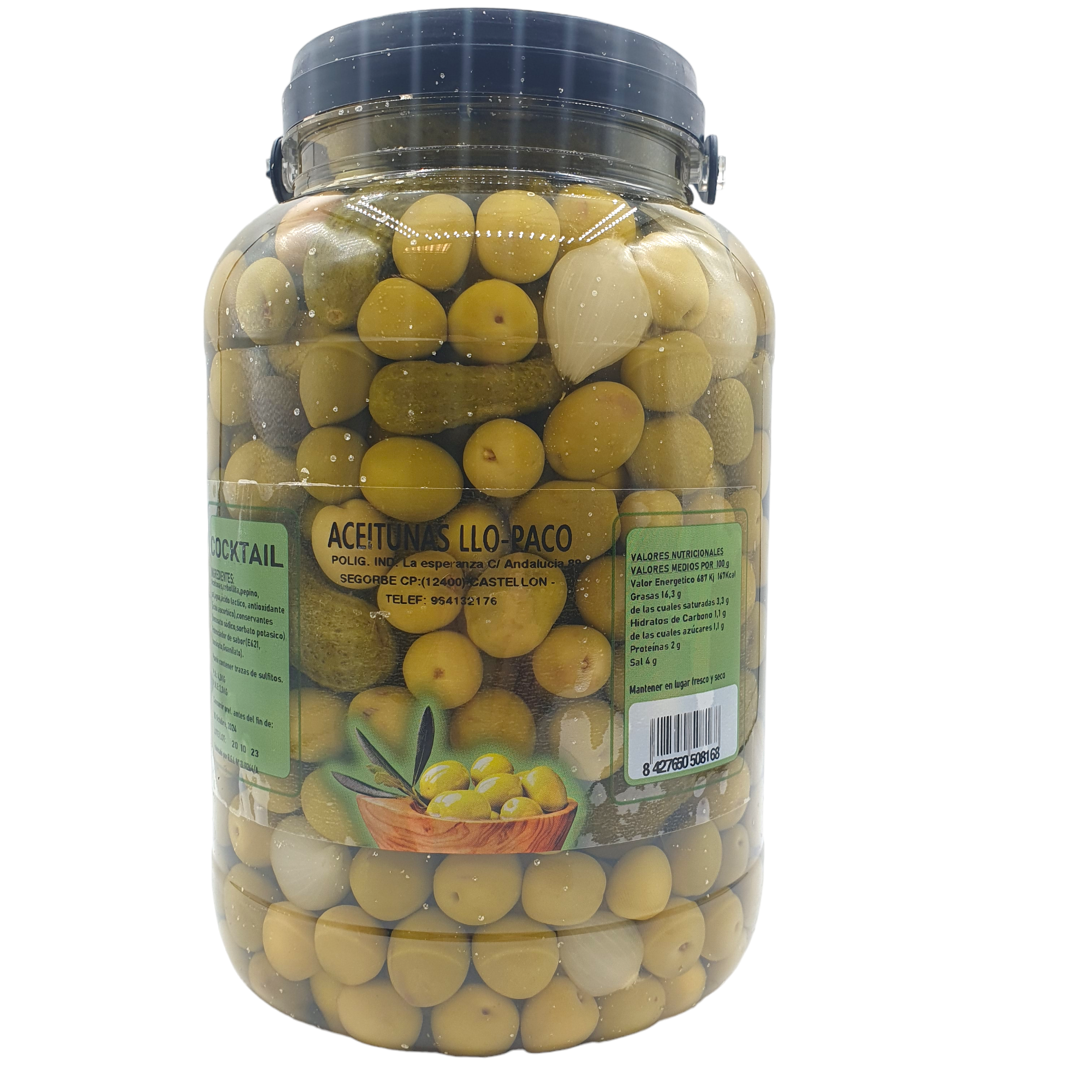 Aceitunas Sevillanas 3 Kilos Llo-Paco - Surtido de Variedades