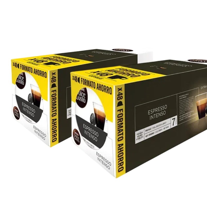 DOLCE GUSTO Espresso Intenso O CON LECHE Pack 96 cápsulas Dolce Gusto AHORRO
