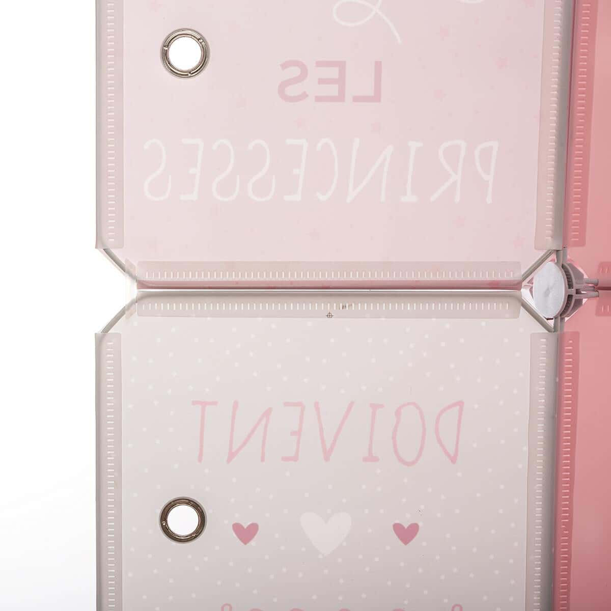 Atmosphera Taquillas de Almacenamiento Infantil Rosa | 8 Huecos con Puertas