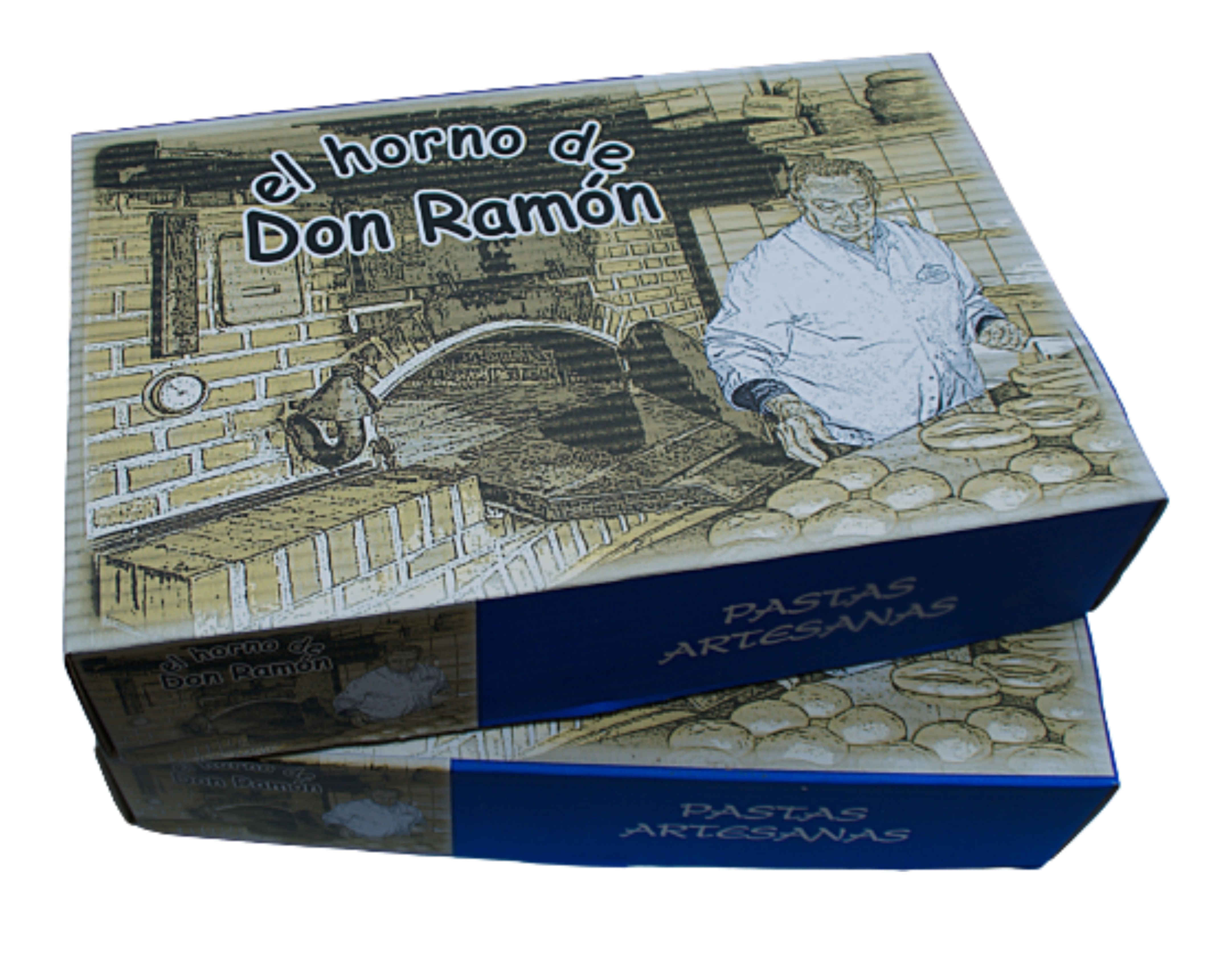 Palmera tierna de hojaldre con Chocolate Negro Granel 2kg.El horno de Don Ramon.