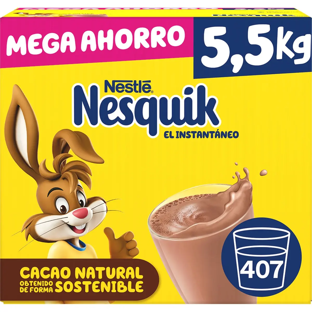 Nesquik Cacao Instantáneo Sin Gluten - Caja 5,5 Kg