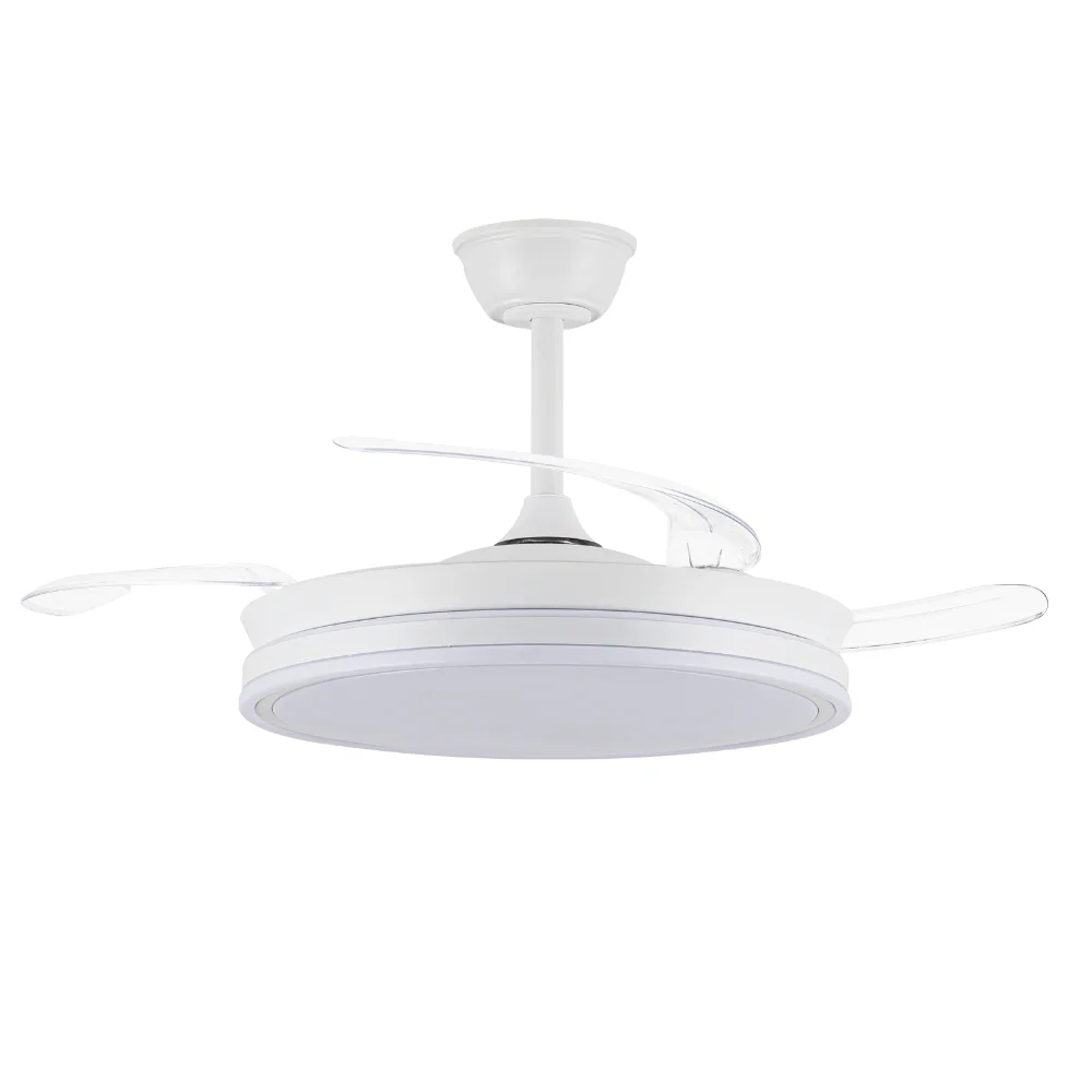Akunadecor BEST SELLER Motore DC 6 velocità (3 finiture) Tecnologia LED 72W CCT Sistema 7920 lumen timer telecomando dimmerabile luce colorata inverter motore di memoria ultra silenzioso estate/inverno.