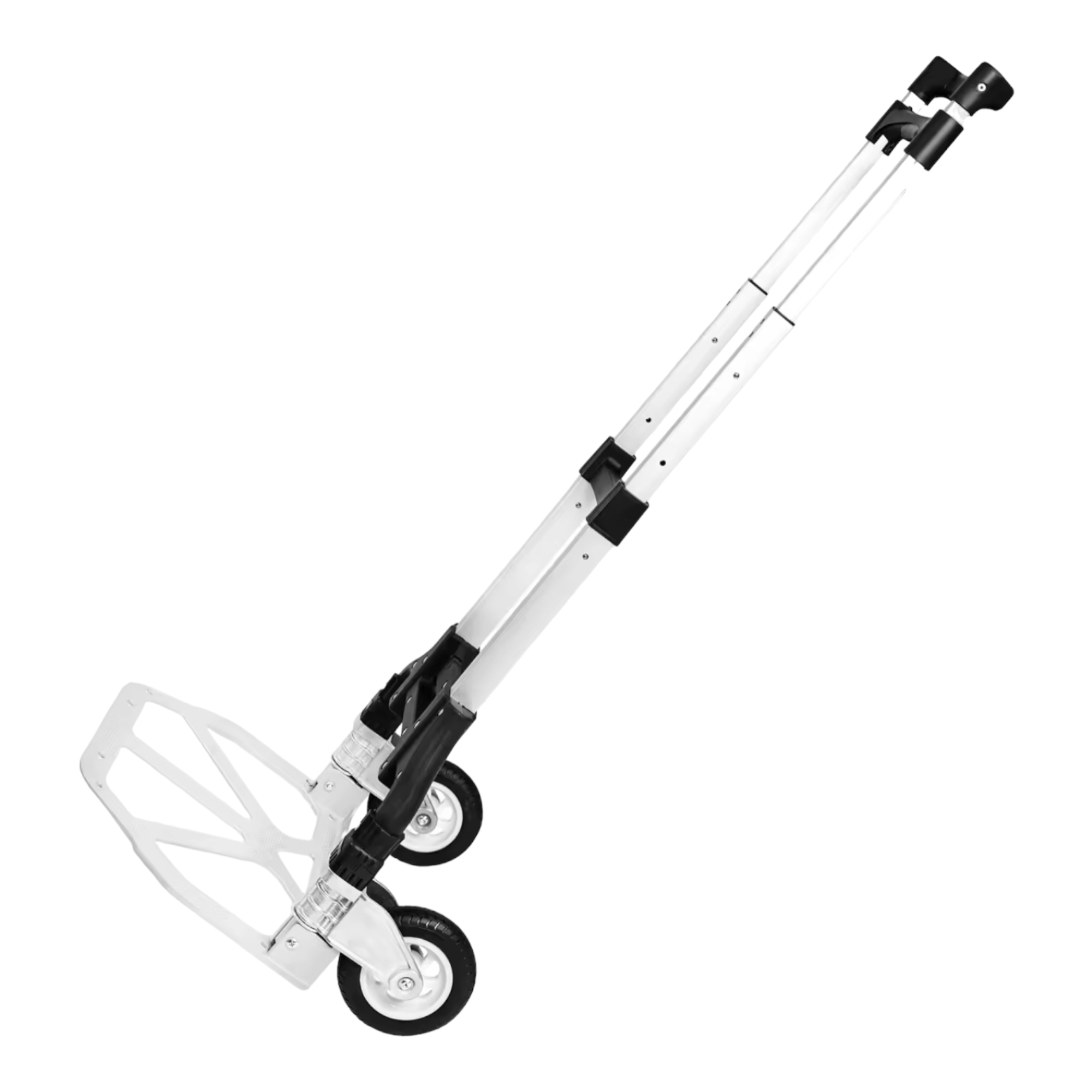 Carretilla de Mano para Transportar Materiales - Plegable y Fácil Transporte 100x40 cm - Plegada: 63x39cm - Sube Escaleras Fácil Carretilla de Mano Portátil Plegable Carro Ligero Aluminio Equipaje Hogar Almacén Jardín Oficina (CA001 608 2590 H6)