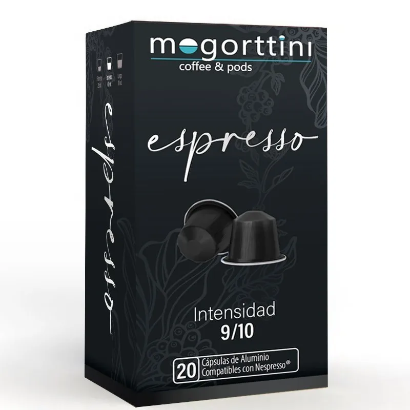 120 cápsulas Mogorttini Espresso Compatível com Nespresso.