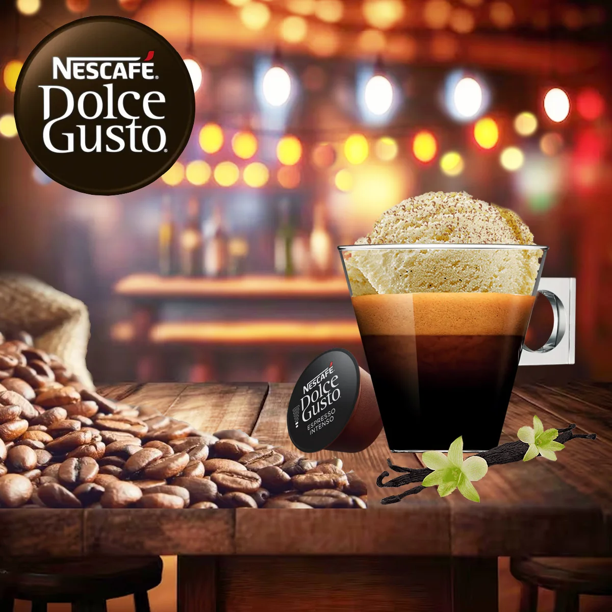 Dolce Gusto - Pack Especial Espresso Intenso (144 Unidades) | Sumérgete en un Sabor Completo y Envolvente con Aromas Picantes y una Crema Generosa, el Espresso que Despierta Todos tus Sentidos en Cada Sorbo