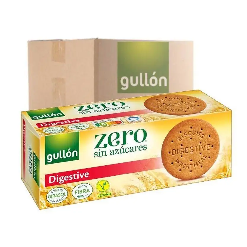 PACK AHORRO 10 paquetes de Galletas Digestive Zero Gullón 400 Gr - Opción Saludable y Deliciosa