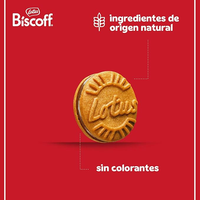 Lotus Biscoff | Galletas Rellenas de Crema Biscoff | Vegana | 15 Galletas por Pack | 9 x 150g (1,35kg)