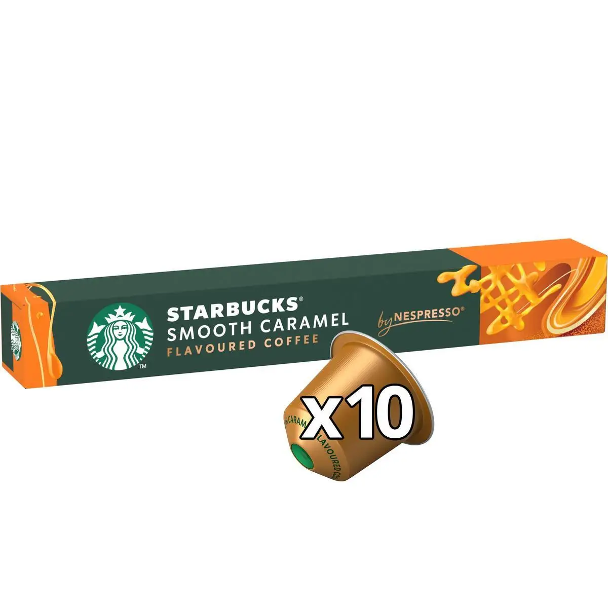 STARBUCKS by NESPRESSO - Smooth Caramel - Tueste Suave, intensidad 6 - 12x10caps (120 cápsulas)