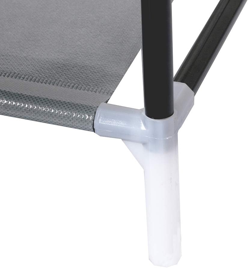 T-LoVendo Scarpiera doppia con copertura in tessuto Scaffali a 6 altezze Organizzatore di scarpe grande portatile leggero