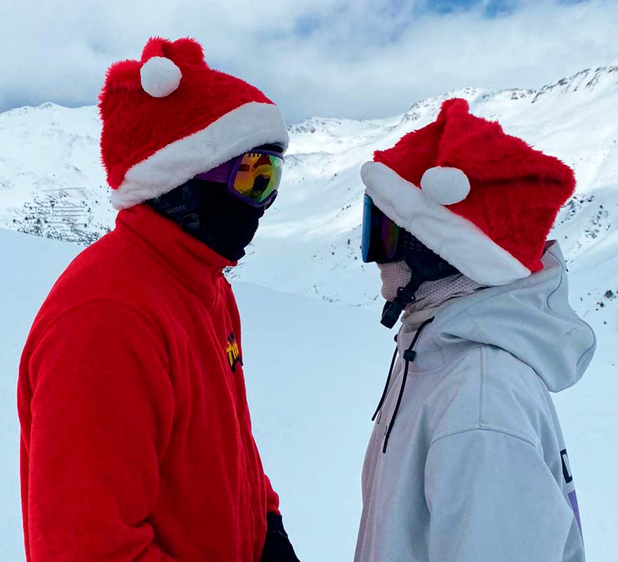 Creaciones Llopis Gorro de Papá Noel Navidad para Cascos de Bicicleta