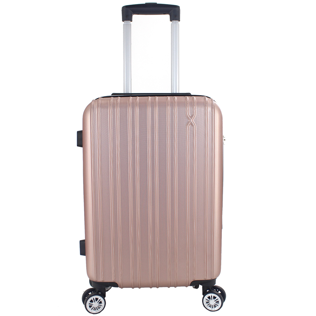 Maleta Avión Equipaje de Mano Viaje Cabina Trolley ABS Rígida 4 Ruedas Maleta de cabina rigida con asa telescopica 55x35x20CM
