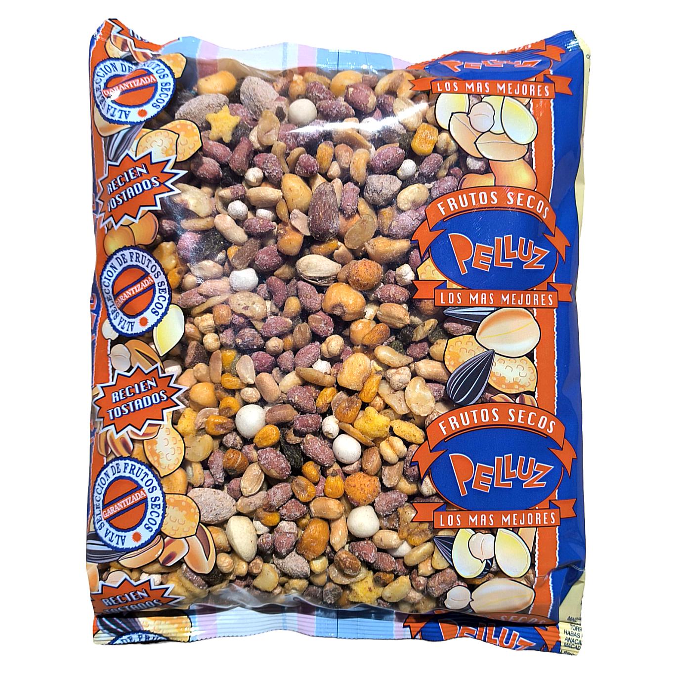 Mezcla de Frutos Secos Tostados Sal 1 Kg - Mix Tostado - Revuelto Tostado con sal - Pelluz
