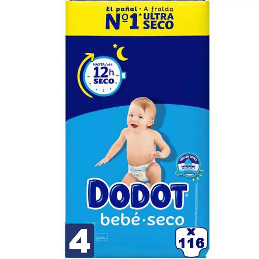 Dodot Bebé Seco Value Pack Talla 4 (116 uds)     【ROUA】