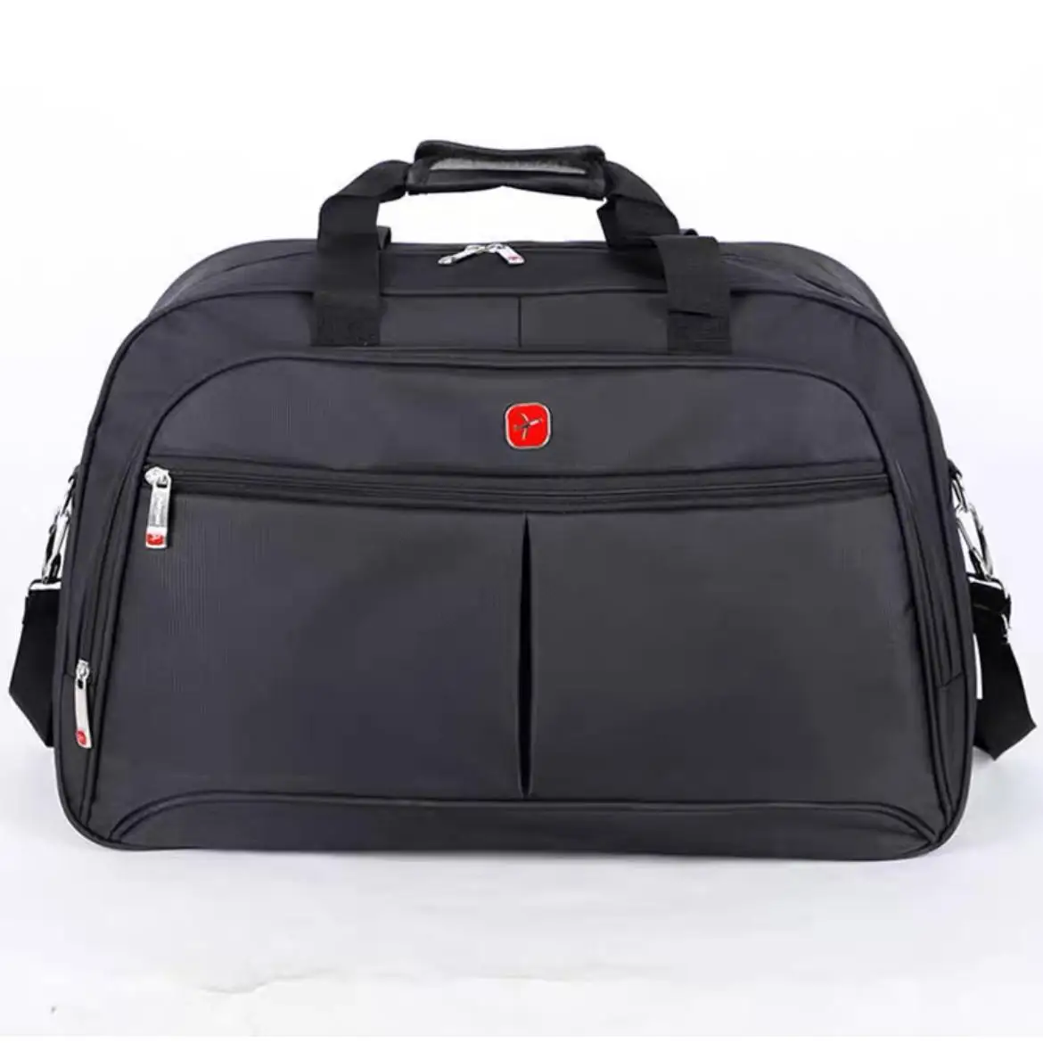 MEJORADA Bolso de viaje negro,bolso de gimnasio,para hombre y mujer,gran capacidad,para deporte,tamaño 60*23*37