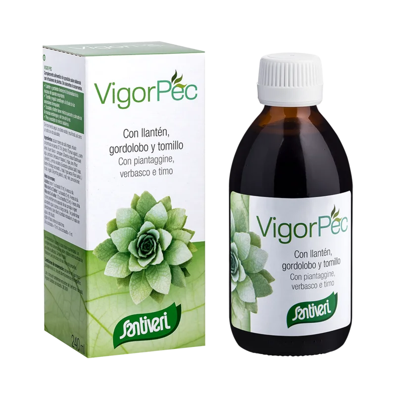 Santiveri Jarabe Vigor-Pec 240Ml - Complemento Alimenticio de Infusiones de Plantas