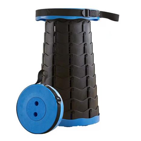 Taburete Plegable Portátil de Segunda Generación, Taburete Telescópico Ligero, Carga 550 LB, para Exteriores, Senderismo, Pesca, Barbacoa, Interior, Viajes, Fiestas, Altura Ajustable 6.5-45 cm