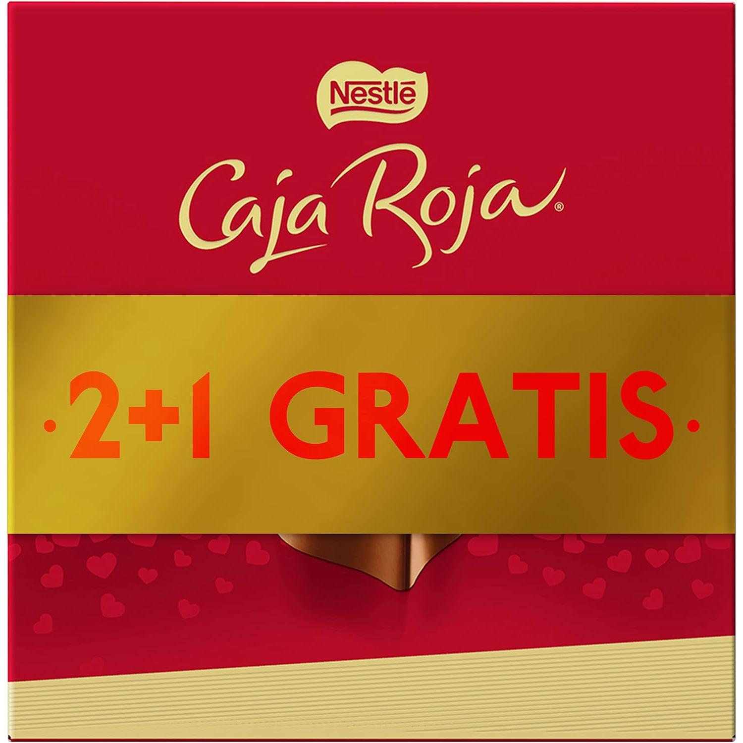 Bombones Caja Roja Nestle - Lote 2 + 1 Gratis - 3 Cajas Bombones Caja Roja 100 gramos - Nestle
