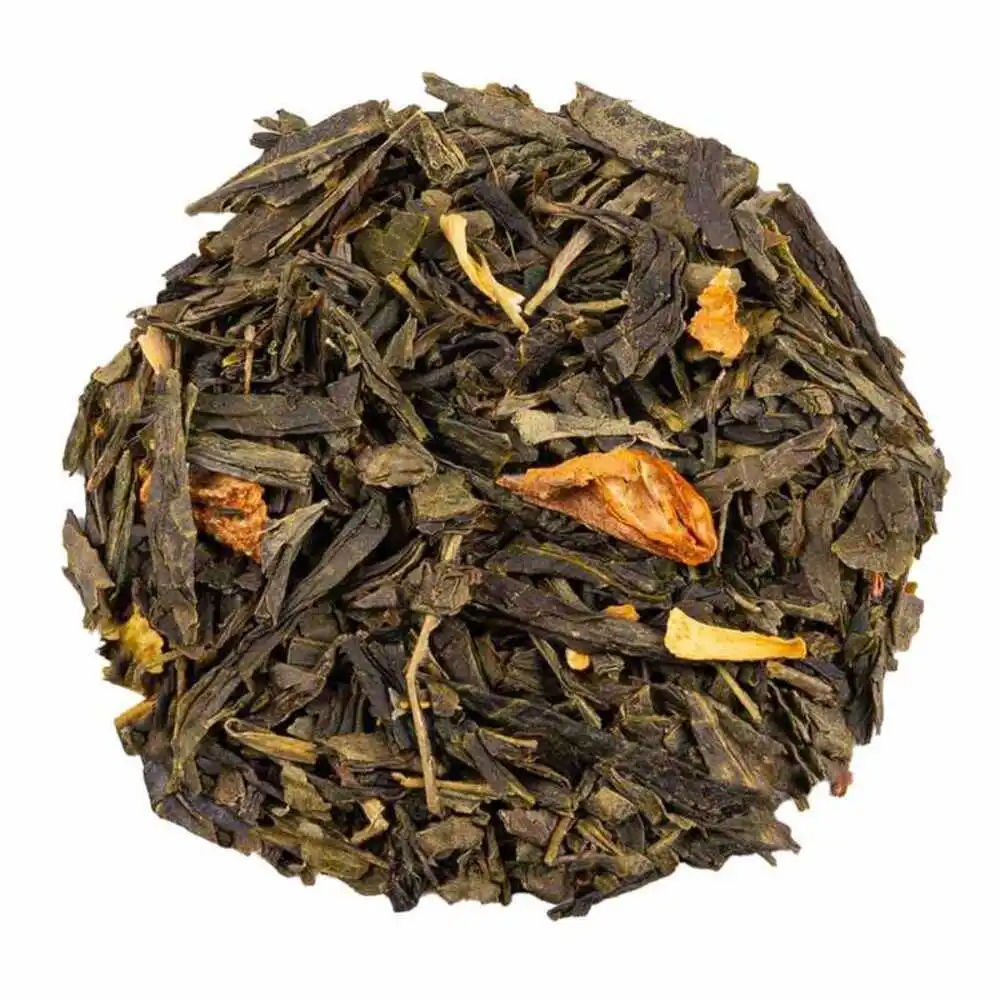 Té Verde Al-Andalus a Granel 100 Gramos - My Tea Moments - Cultivo Sostenible - Ingredientes Naturales: Té Verde China Sencha combinado con Azahar, Membrillo, Naranja.