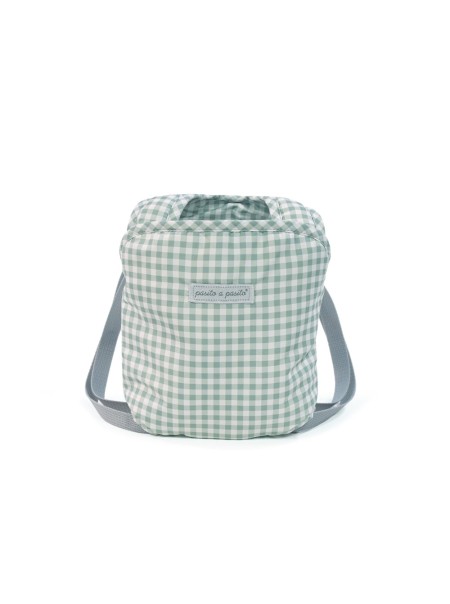 Mochila Portabebe Tom Vichy Verde - Pasito a pasito