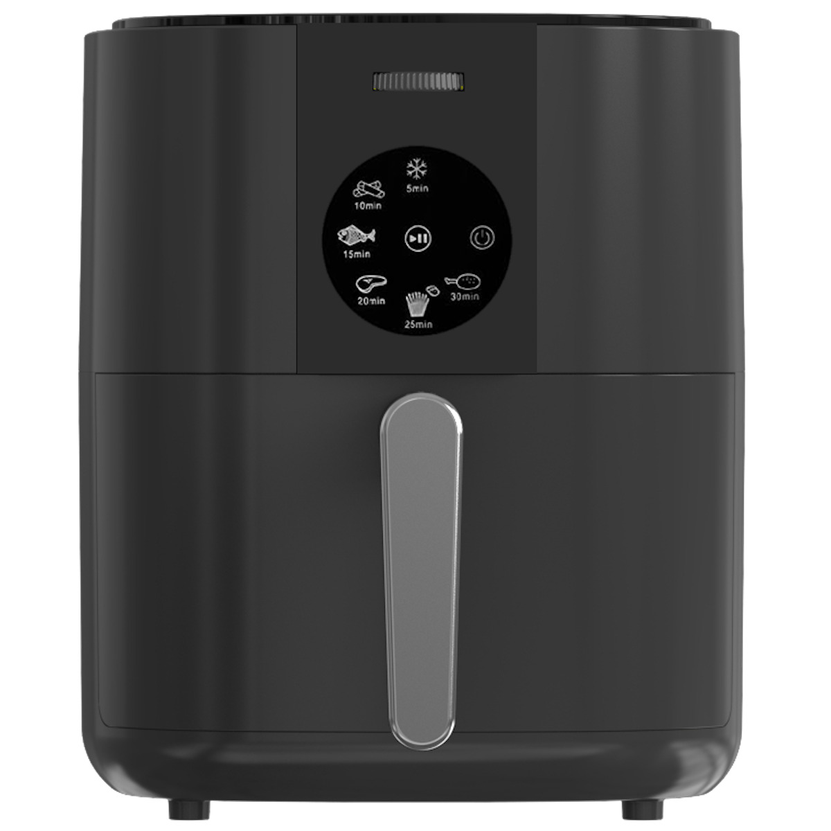 Freidora de Aire 5,5L 1350W con Pantalla táctil 6 programas 80-200 Negro